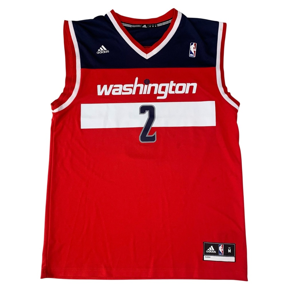 John Wall Washington Wizards #2 Adidas NBA Jersey Red Men's Medium Vintage 2012